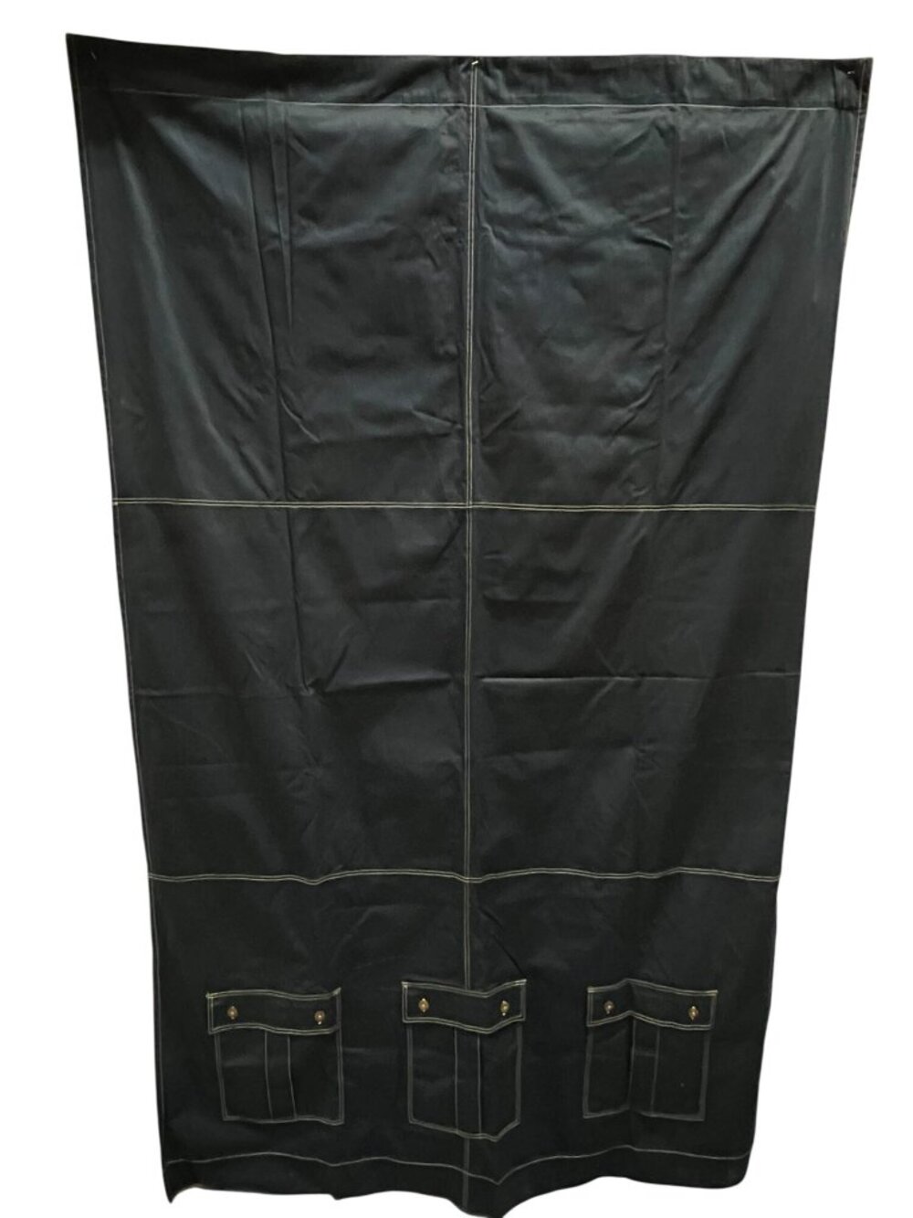Pottery Barn Kids Cotton Dark Navy Cargo Curtain Bedroom 50"x84"